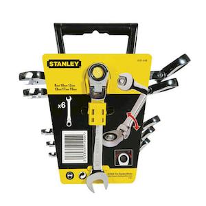 Фото - Набір з шести ключів комбінованих з заскочковим механізмом в накидній голівц іMaxiDrive Plus STANLEY 4-91-444