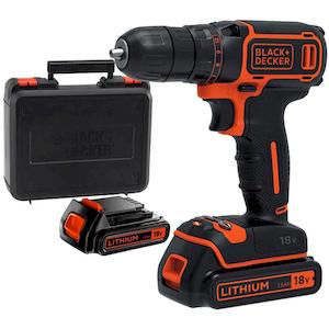 Дриль-шурупокрут акумуляторний BLACK+DECKER BDCDC18KB — Уцінка - картинка №2 Фото №2 - Дриль-шурупокрут акумуляторний BLACK+DECKER BDCDC18KB — Уцінка