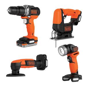 Фото - Набір з чотирьох інструментів BLACK+DECKER BDCK123S2S