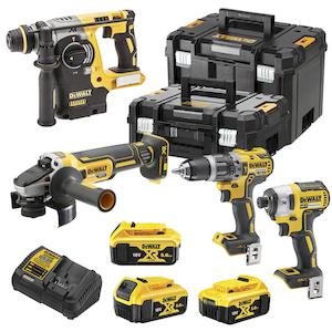 Фото - Набір з чотирьох інструментів безщіткових DeWALT DCK422P3T