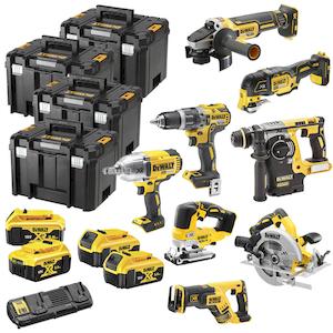 Фото - Набір з восьми інструментів акумуляторних DeWALT DCK865P4T