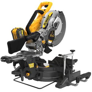 Пилка торцювальна акумуляторна безщіткова DeWALT DCS781X2 - картинка №2 Фото №2 - Пилка торцювальна акумуляторна безщіткова DeWALT DCS781X2