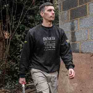 Світшот 100 YEAR LOGO SWEATSHIRT DeWALT DWC237-001-L - картинка №5 Фото №5 - Світшот 100 YEAR LOGO SWEATSHIRT DeWALT DWC237-001-L