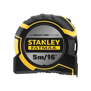Рулетка вимірювальна FatMax®Autolock довжиною 5 м/16, шириною 25 мм, в обгумованому корпусі, з подвійною шкалою STANLEY FMHT43242-0 Фото - Рулетка вимірювальна FatMax®Autolock довжиною 5 м/16, шириною 25 мм, в обгумованому корпусі, з подвійною шкалою STANLEY FMHT43242-0