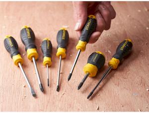 Викрутка Cushion Grip під шліц Ph1 з довжиною жала 75 мм STANLEY STHT16155-0 - картинка №5 Фото №5 - Викрутка Cushion Grip під шліц Ph1 з довжиною жала 75 мм STANLEY STHT16155-0