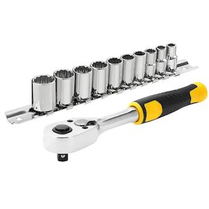 Фото - Набір головок торцевих 1/4 з одинадцяти предметів STANLEY STMT82666-0