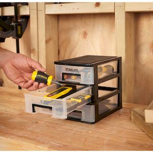 Фото №4 - Органайзер вертикальний з трьома висувними відділеннями STANLEY STST40710-1